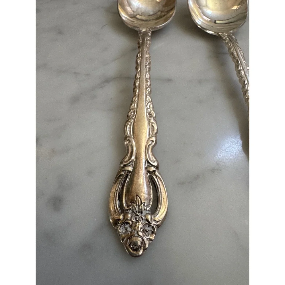 International Silver Countess Silverplate Flatware Set 21pc 1969 Korea Vintage
